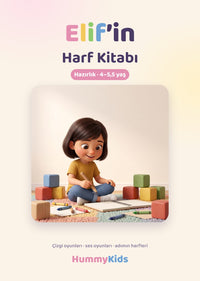 Harf Kitabı · Hazırlık kapağı (örnek: Elif)