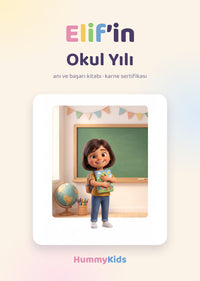 Okul Yılım kapağı (örnek: Elif)