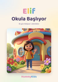 Okula Başlıyorum kapağı (örnek: Elif)